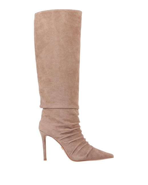 Lola Cruz Brown Taupe Boot Leather