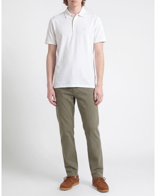 Woolrich White Polo Shirt Cotton for men