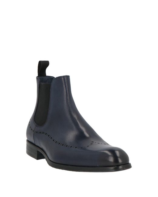 Sutor Mantellassi Blue Ankle Boots Leather for men