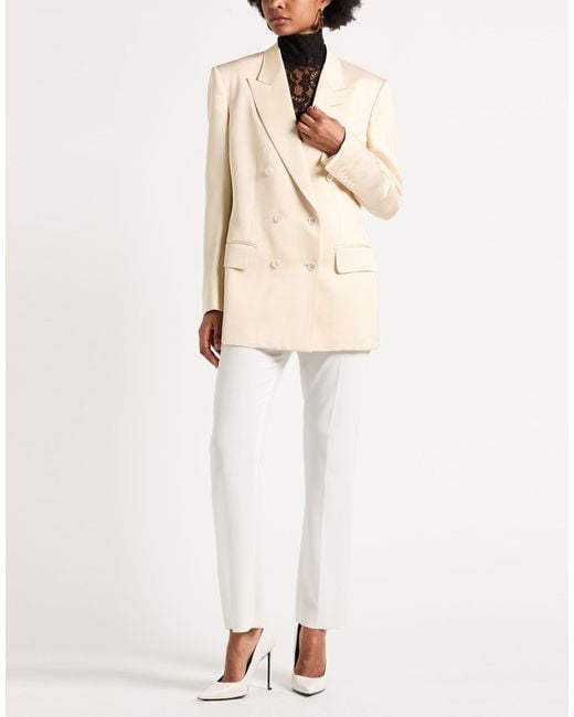 Tom Ford Natural Ivory Blazer Silk, Wool