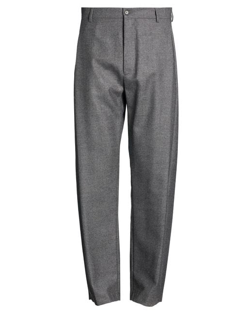 MM6 by Maison Margiela Gray Pants Virgin Wool for men