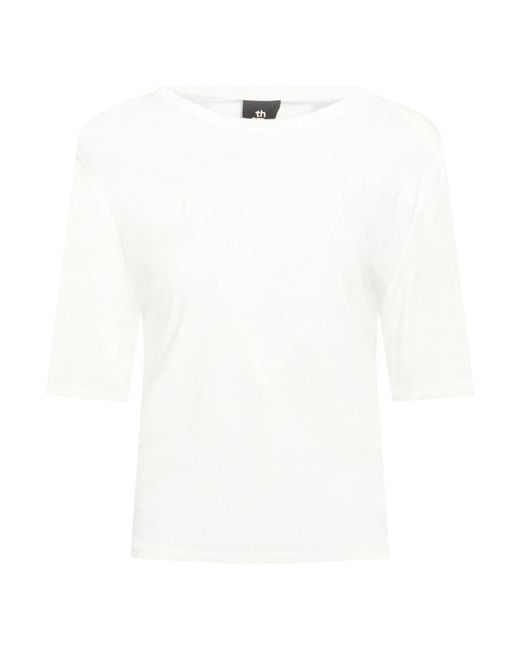 Thom Krom White T-Shirt Cotton, Elastane