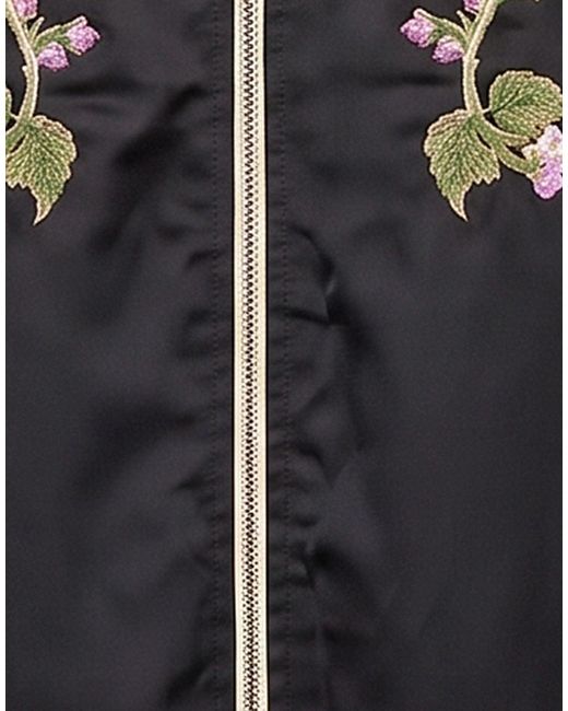 DIESEL Black Jacket Polyester, Elastane, Cotton