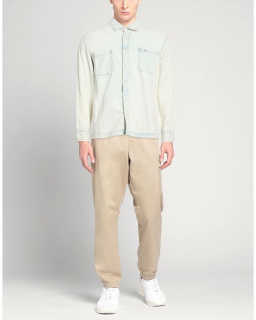 Guess White Denim Shirt for men