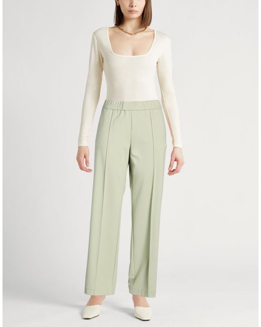 Moncler Green Pants Viscose, Polyamide, Elastane
