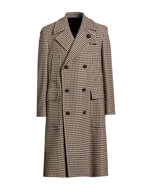 Lardini Brown Coat Virgin Wool, Cashmere for men