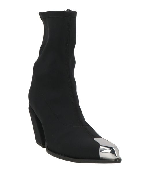 Nila & Nila Black Ankle Boots Synthetic Material