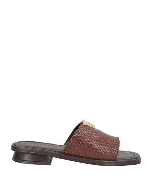 Emanuélle Vee Brown Sandals Leather