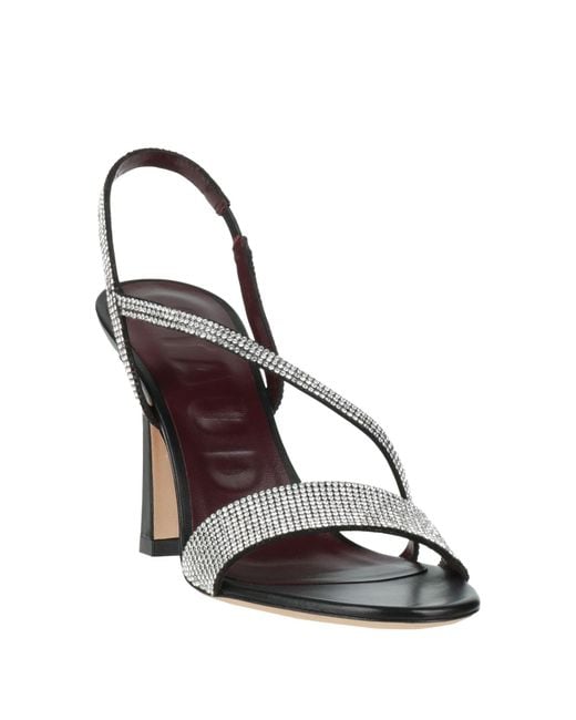 Staud Metallic Sandals Leather