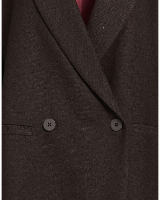 Niu Black Dark Blazer Polyester, Viscose, Wool, Elastane