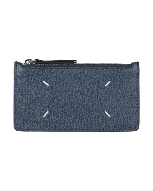 Maison Margiela Blue Cardholder Leather