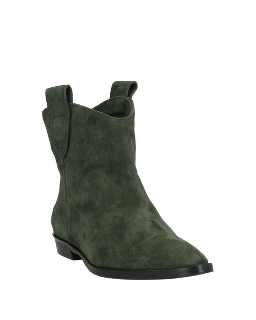 Roberto Festa Green Ankle Boots Leather