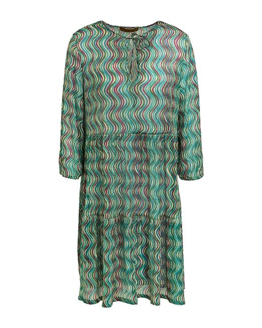 Siyu Green Mini-Kleid
