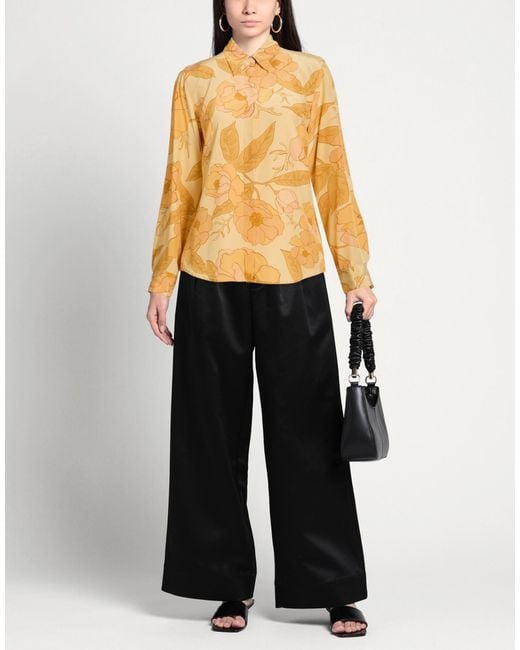 Dries Van Noten Yellow Shirt Silk