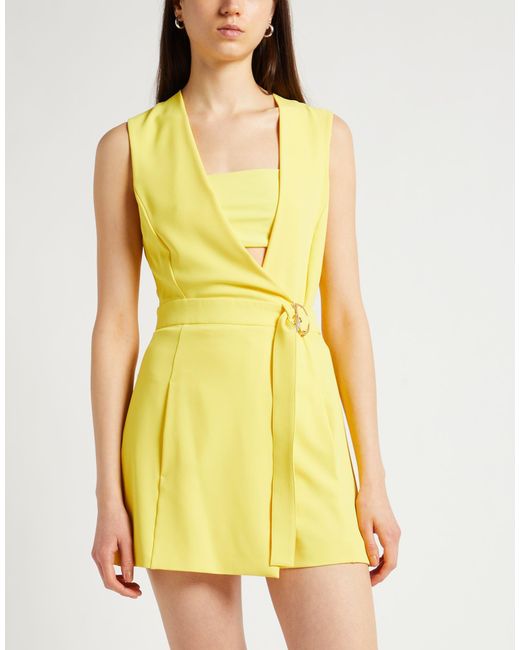 Patrizia Pepe Yellow Playsuit