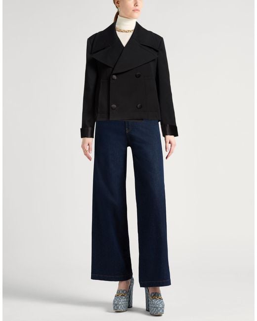 Dolce & Gabbana Black Jacket Virgin Wool, Silk, Elastane, Polyester