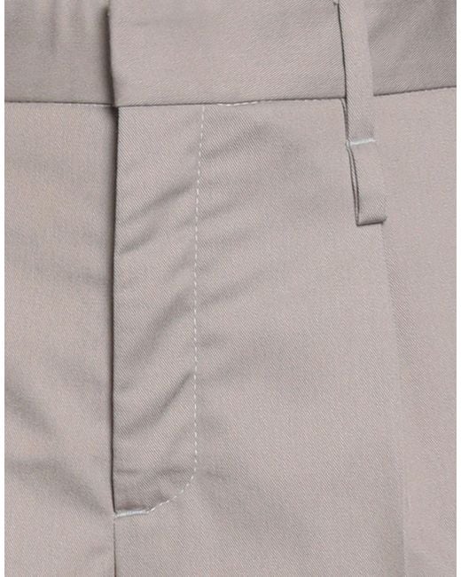 FEDERICO CINA Gray Pants Polyester, Cotton
