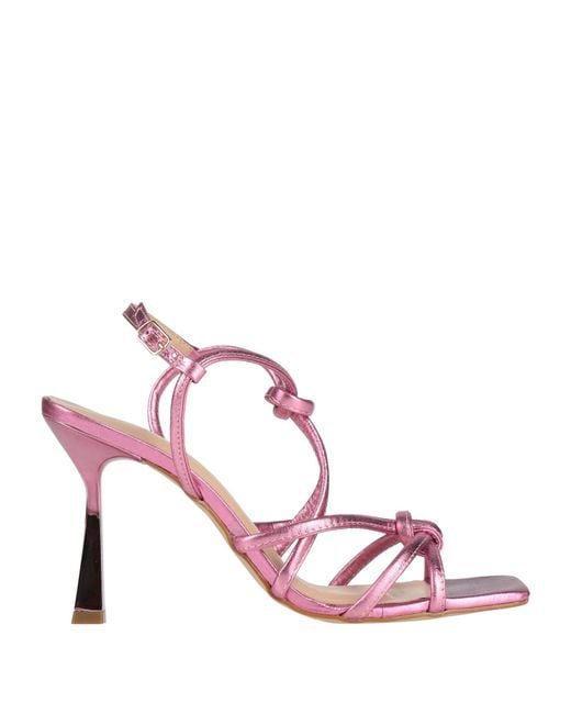Miss Unique Pink Sandals Leather