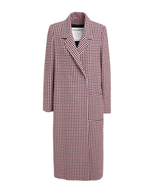 Shirtaporter Purple Coat Wool, Polyester, Polyamide
