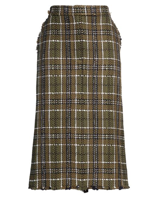 Thom Browne Green Midi Skirt