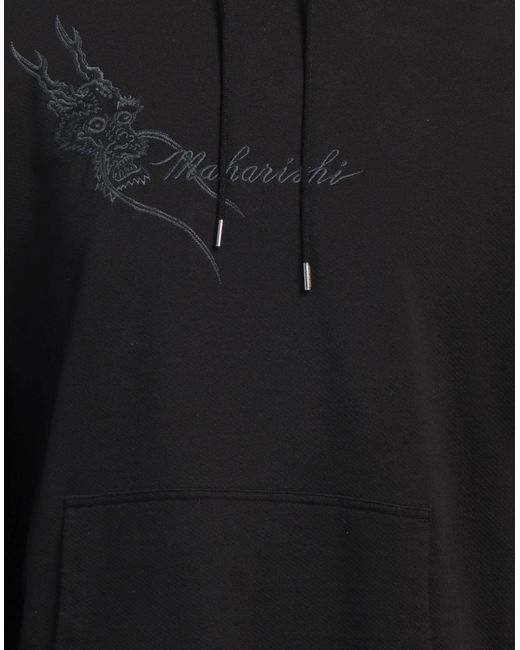 Maharishi Black Sweatshirt Organic Cotton for men