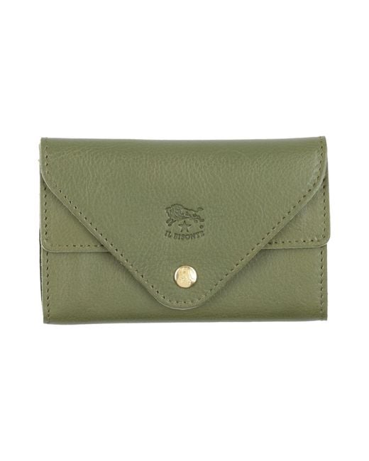 Il Bisonte Green Coin Purses