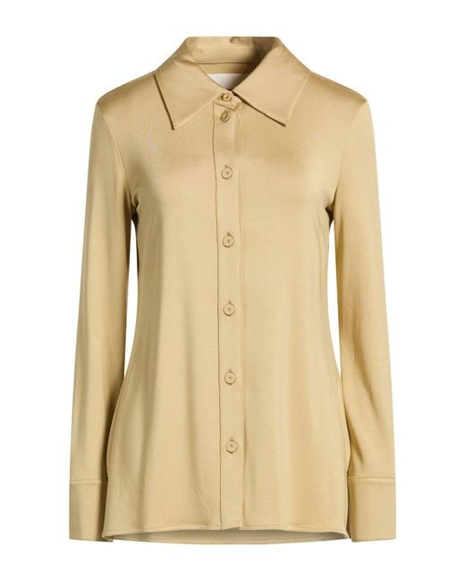 Jil Sander Natural Sand Shirt Viscose, Elastane