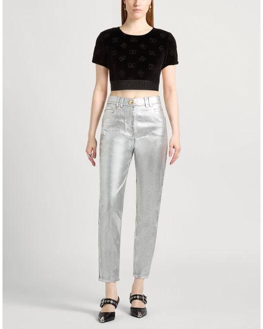Dolce & Gabbana Black Top Cotton, Polyester, Polyamide, Elastane