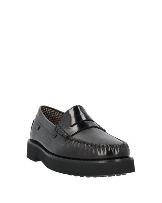Tod's Black Loafers Leather for men