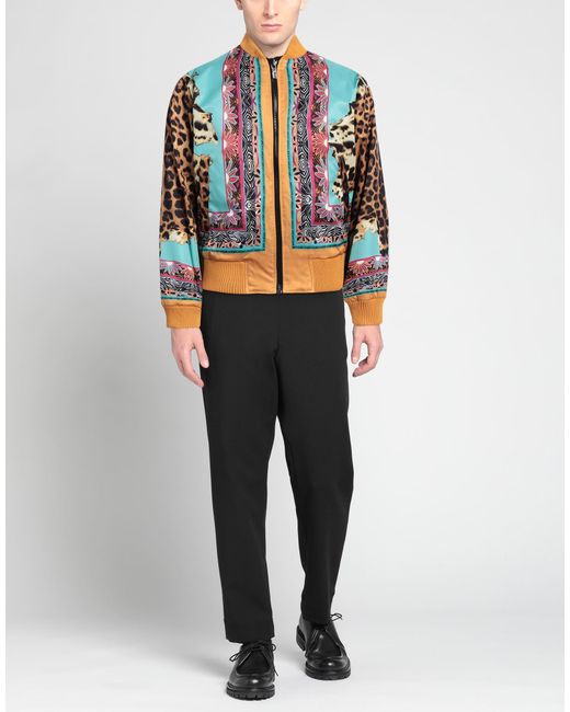 Just Cavalli Blue Jacket for men