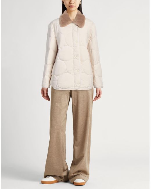 Akris Natural Puffer Polyester, Wool