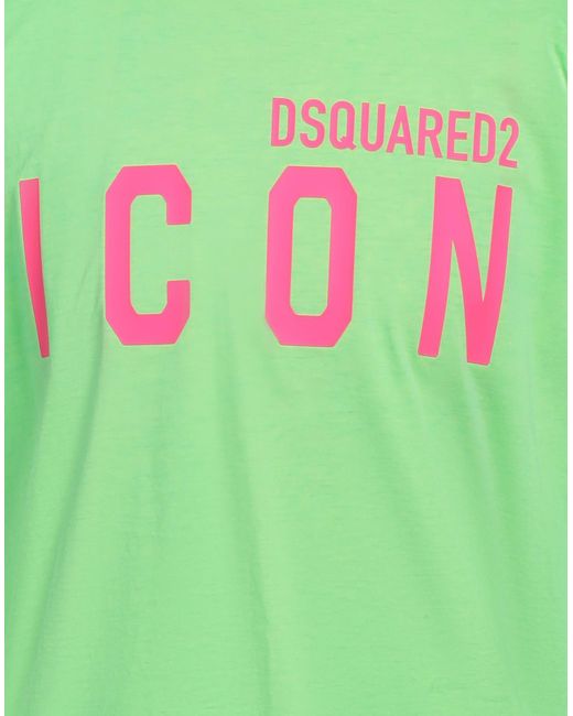 DSquared² Green T-Shirt Cotton for men