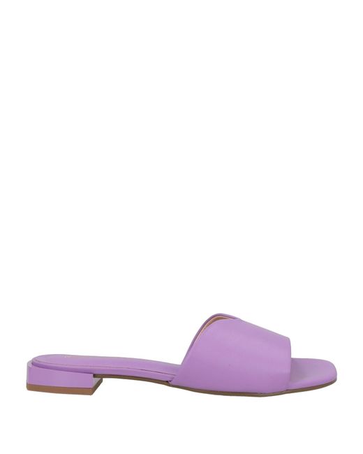 Miss Unique Purple Sandals Leather