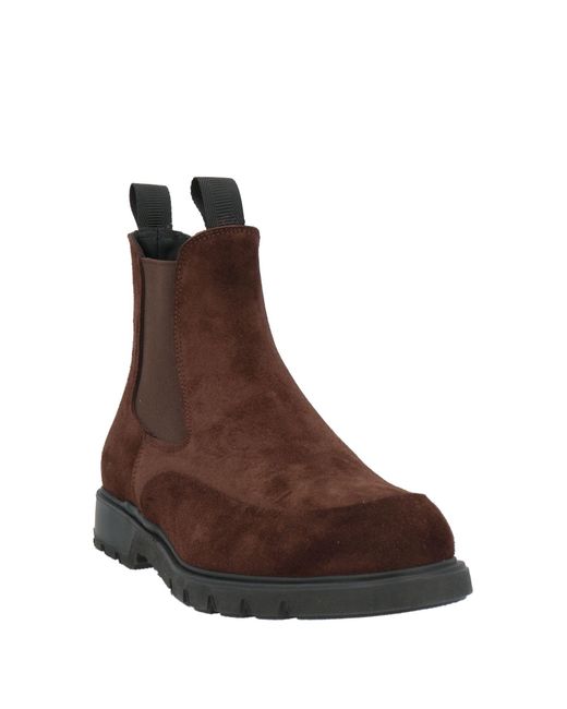 Giovanni Conti Brown Ankle Boots Soft Leather for men