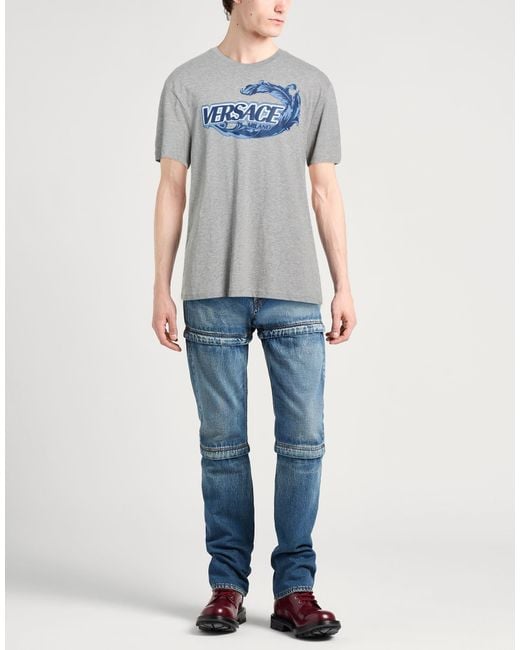 T-Shirt Versace pour homme en coloris Gray