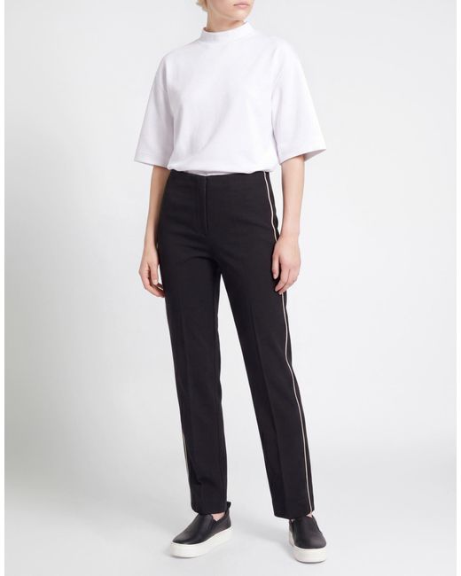 Shirtaporter Black Pants Viscose, Nylon, Elastane