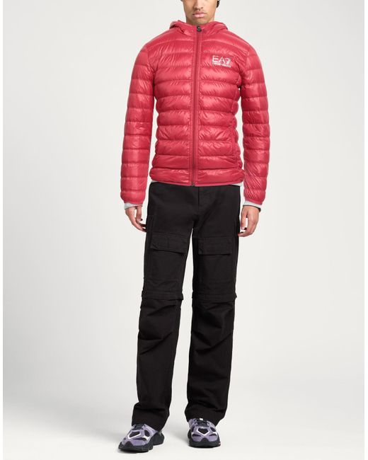 EA7 Red Puffer for men