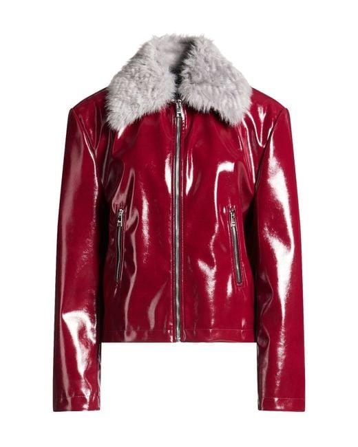 MSGM Red Jacket Polyester, Modacrylic