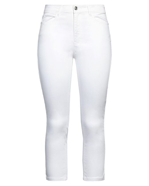 Guess White Cropped Pants