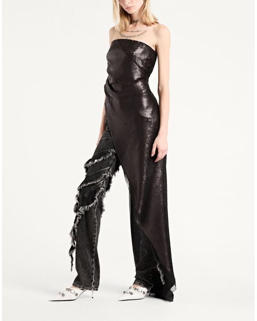 Rick Owens Black Top Silk, Polyamide, Elastane, Cotton, Polyester