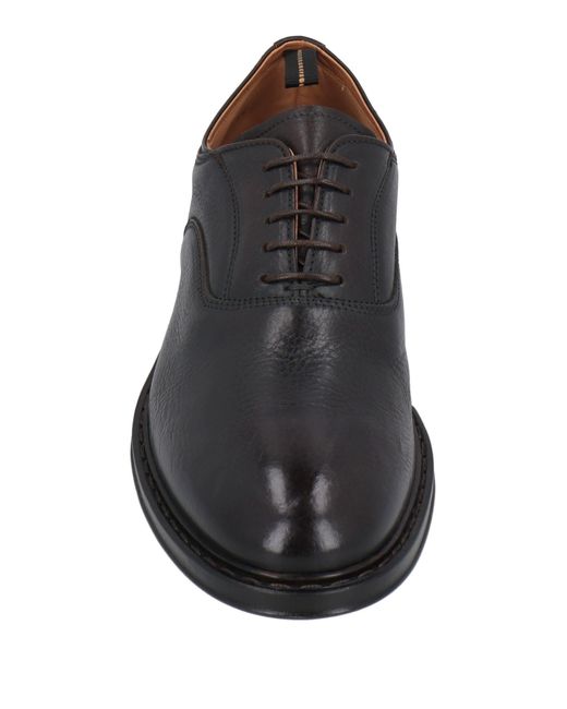 Fabi Black Lace-Up Shoes Calfskin for men