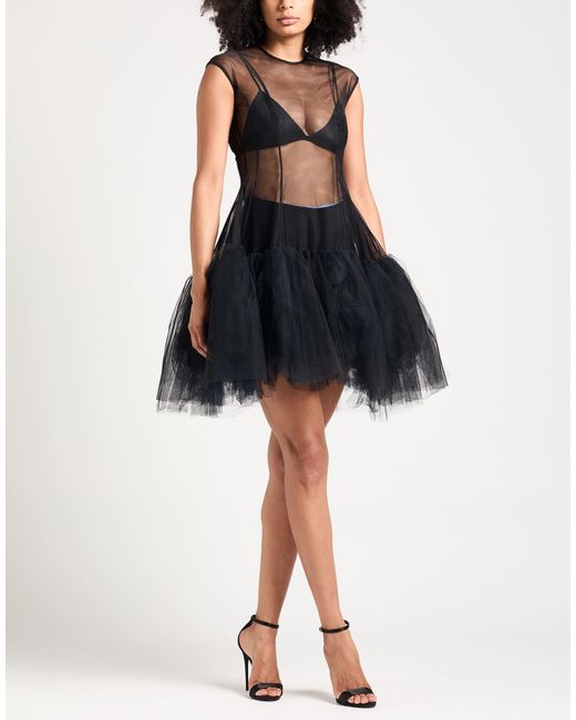 Simone Rocha Black Mini Dress Polyamide