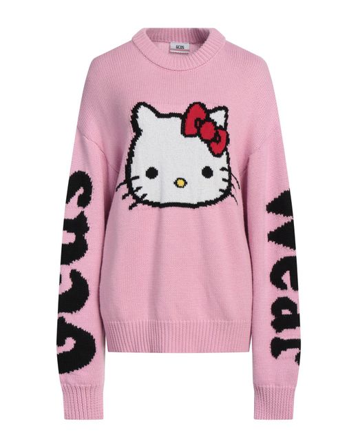 Gcds Pink Sweater Virgin Wool, Lycra, Cotton, Polyamide