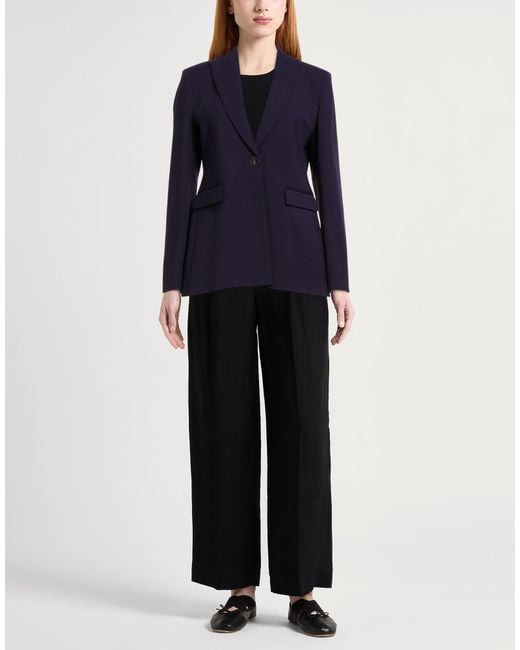 SEVENTY VENEZIA Blue Blazer Polyester, Virgin Wool, Elastane