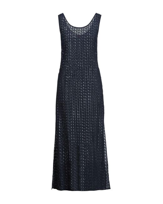 KENZO Blue Maxi Dress Viscose, Polyamide