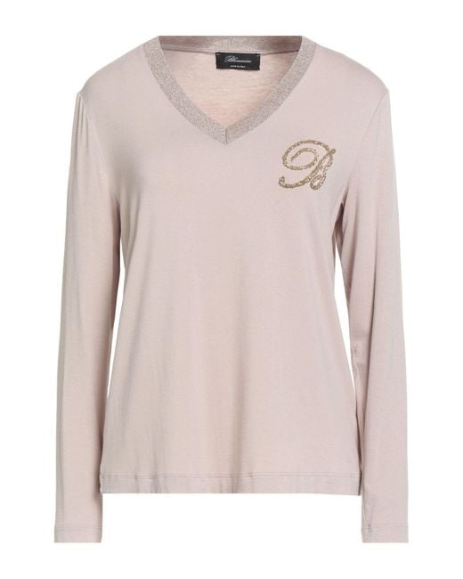 Blumarine Pink T-Shirt Viscose, Elastane