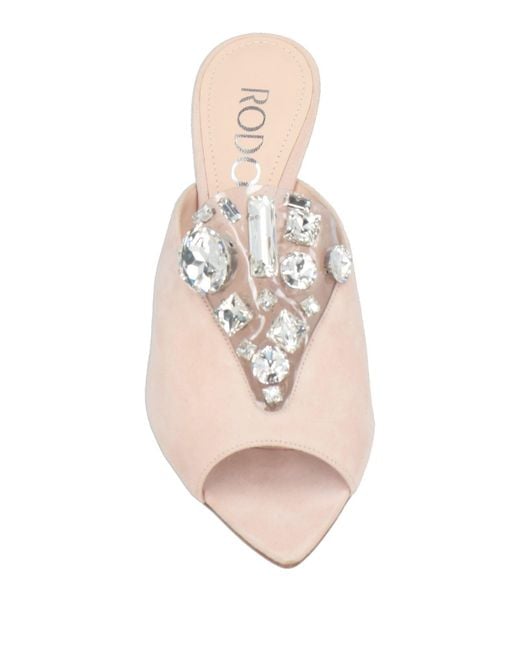 Rodo Pink Sandals Leather