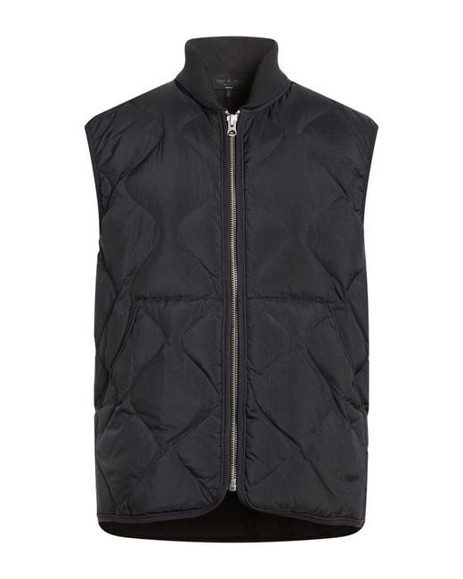 Rag & Bone Black Vest Polyamide for men