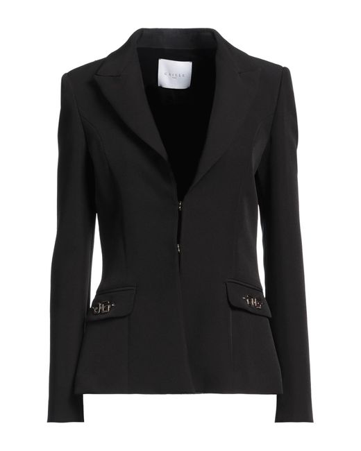 Gaelle Paris Black Blazer Polyester, Elastane