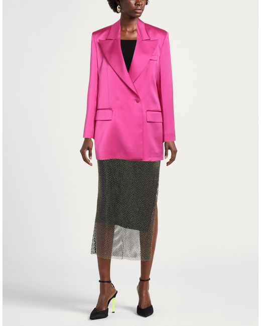 Nineminutes Pink Fuchsia Blazer Polyester, Elastane, Viscose